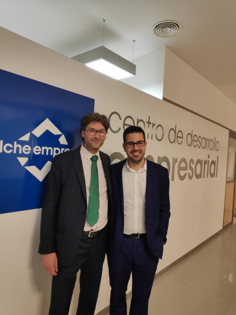 Eduardo Roca de Togores y Adrián Antón en Business Market Elche